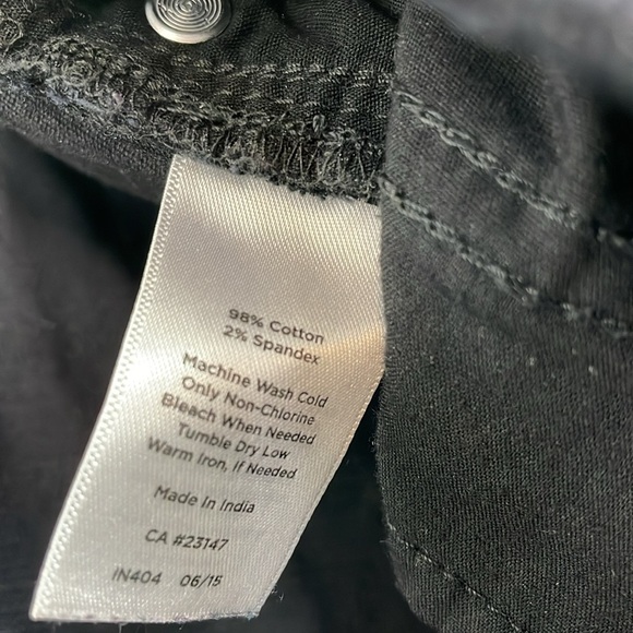 Talbots Corduroy Straight Leg Womens 14 Black 5 Pocket Plus Size Relaxed Pants - Picture 9 of 11